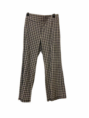 HUE Black & White Plaid Boot Cut & Flare Pants XL